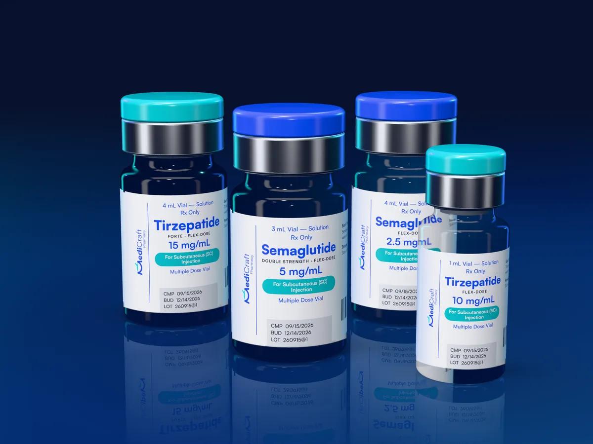MediCraft semaglutide and tirzepatide flex-dose vials
